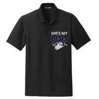 Shes My Boo Halloween Dry Zone Grid Polo