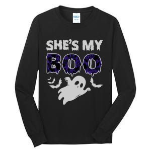 Shes My Boo Halloween Tall Long Sleeve T-Shirt