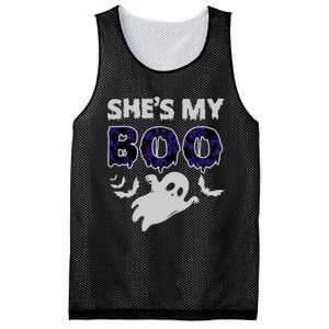 Shes My Boo Halloween Mesh Reversible Basketball Jersey Tank