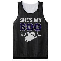 Shes My Boo Halloween Mesh Reversible Basketball Jersey Tank