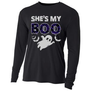 Shes My Boo Halloween Cooling Performance Long Sleeve Crew