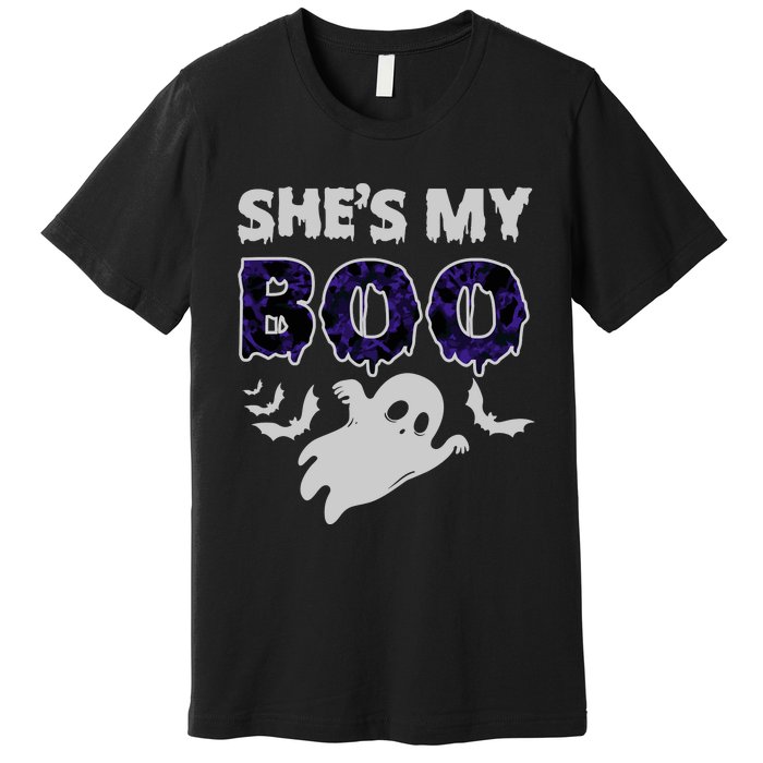 Shes My Boo Halloween Premium T-Shirt