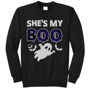 Shes My Boo Halloween Tall Sweatshirt