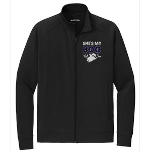 Shes My Boo Halloween Stretch Full-Zip Cadet Jacket