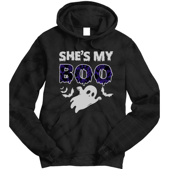 Shes My Boo Halloween Tie Dye Hoodie