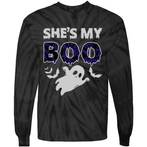 Shes My Boo Halloween Tie-Dye Long Sleeve Shirt