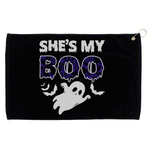 Shes My Boo Halloween Grommeted Golf Towel