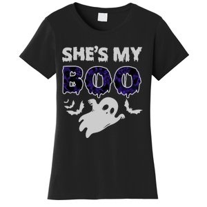 Shes My Boo Halloween Women's T-Shirt