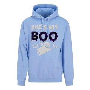 Shes My Boo Halloween Unisex Surf Hoodie