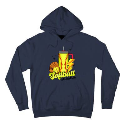 Softball Mama Boujee Softball Tall Hoodie