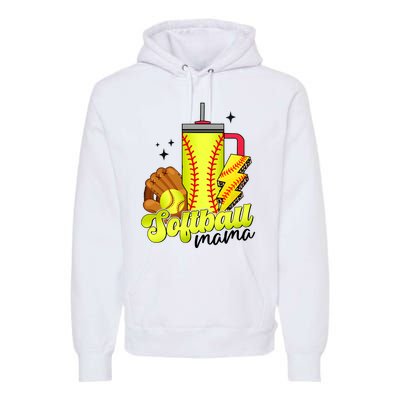 Softball Mama Boujee Softball Premium Hoodie