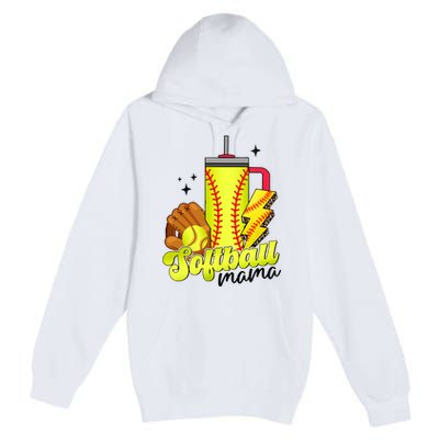 Softball Mama Boujee Softball Premium Pullover Hoodie