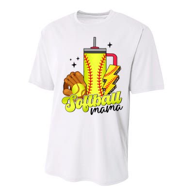 Softball Mama Boujee Softball Performance Sprint T-Shirt