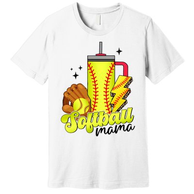 Softball Mama Boujee Softball Premium T-Shirt