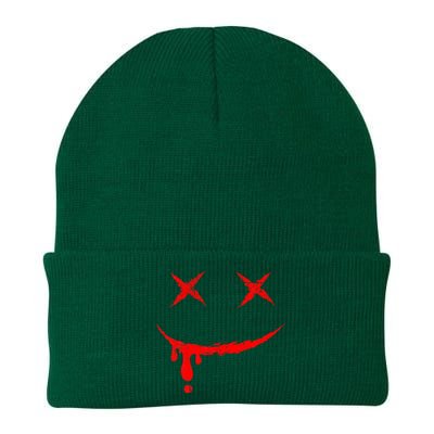 Smile Mask Bloody Halloween Knit Cap Winter Beanie