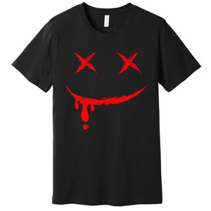 Smile Mask Bloody Halloween Premium T-Shirt