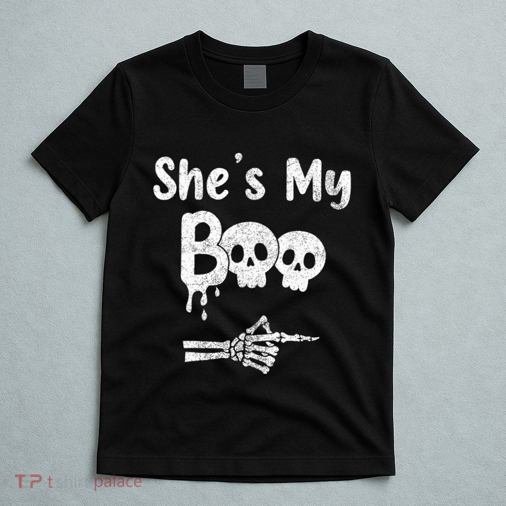 She’S My Boo Skull Face T-Shirt