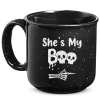She’S My Boo Skull Face 15oz Campfire Ceramic Mug