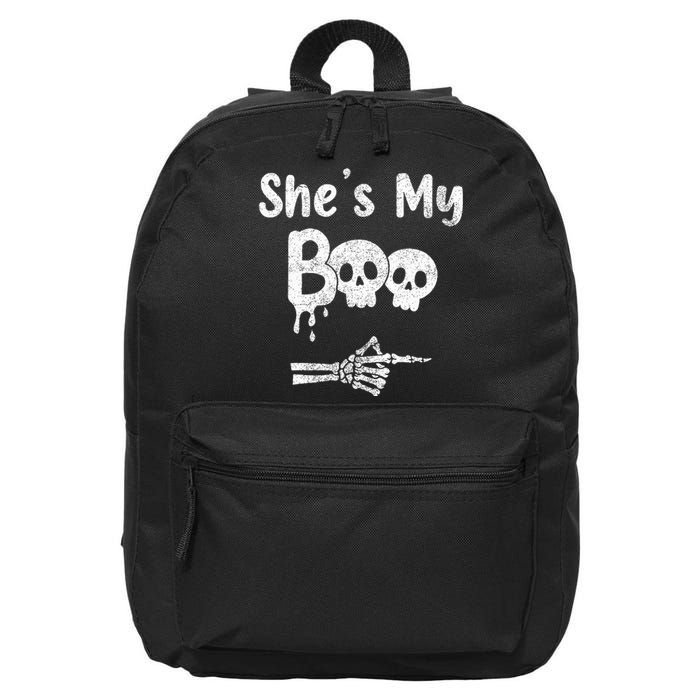 She’S My Boo Skull Face 16 in Basic Backpack