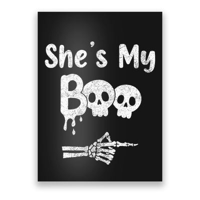 She’S My Boo Skull Face Poster