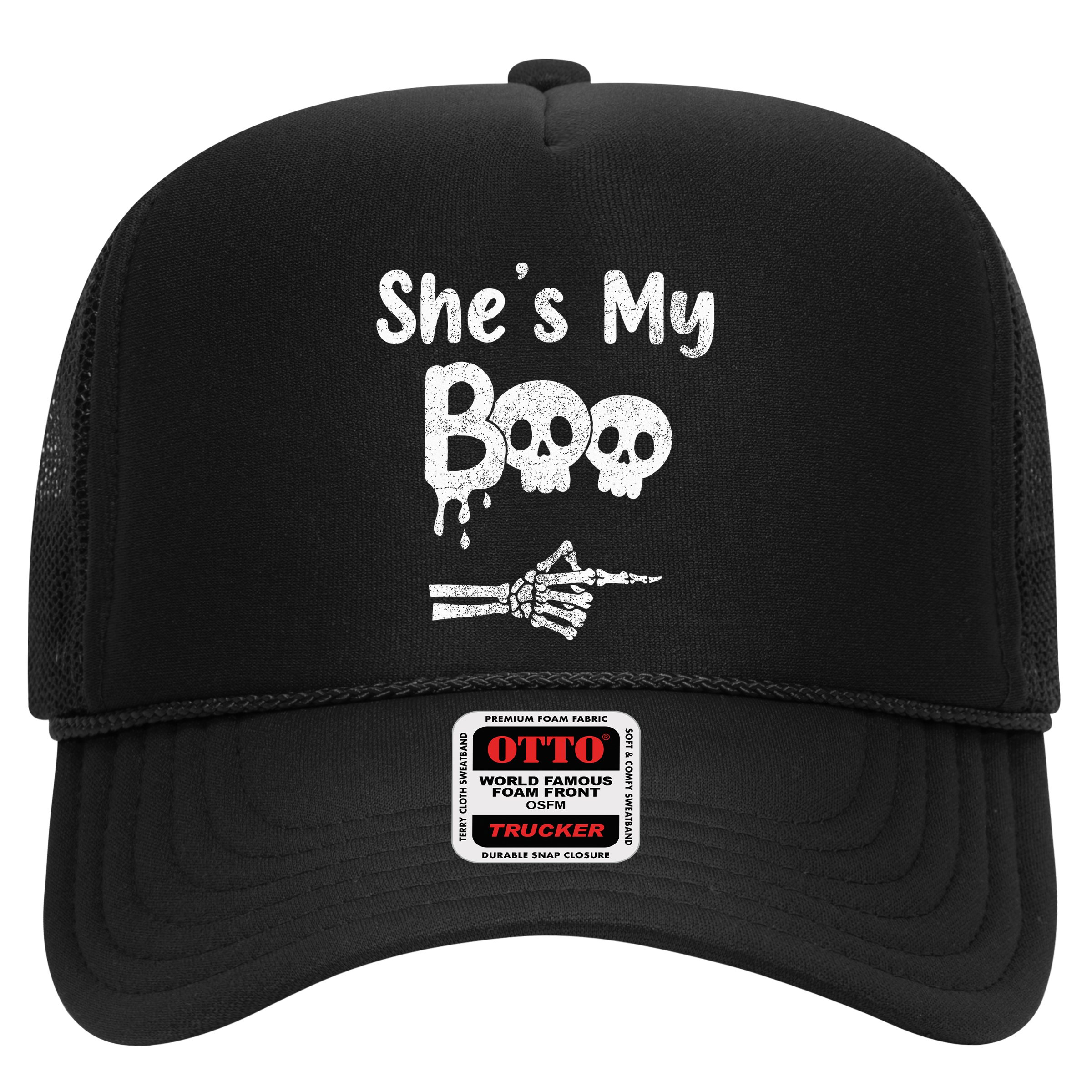 She’S My Boo Skull Face Hat
