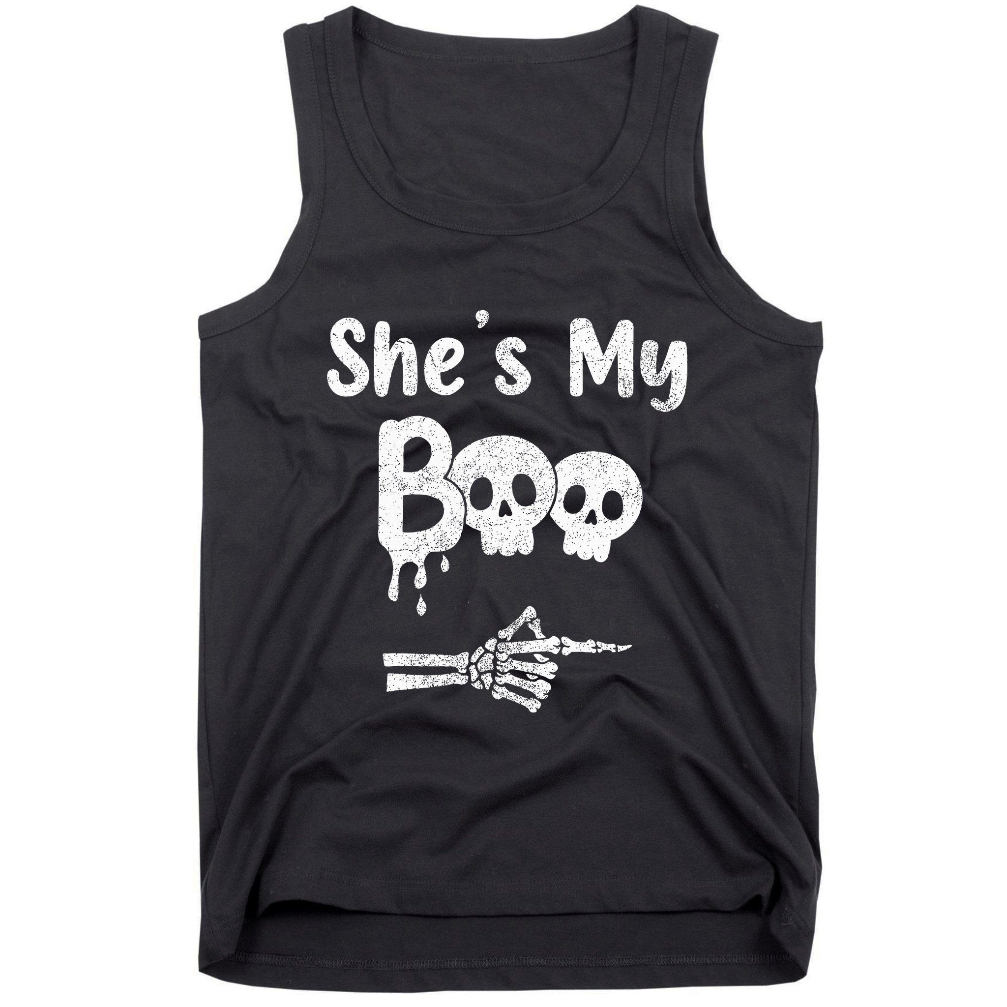She’S My Boo Skull Face Tank Top