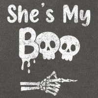 She’S My Boo Skull Face Cotton Canvas Backpack