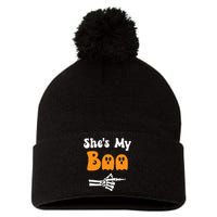 SheS My Boo Matching Halloween Pajama Couples SheS My Boo Pom Pom 12in Knit Beanie