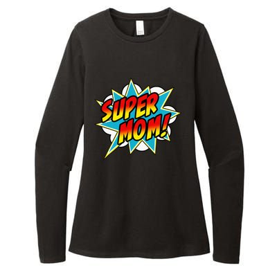 Super Mom Book Superhero happy Mother's Day Womens CVC Long Sleeve Shirt