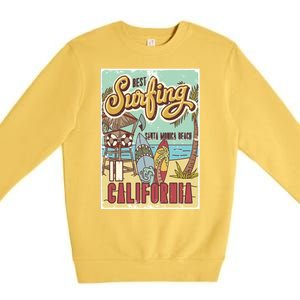 Santa Monica Beach California Premium Crewneck Sweatshirt