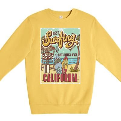 Santa Monica Beach California Premium Crewneck Sweatshirt