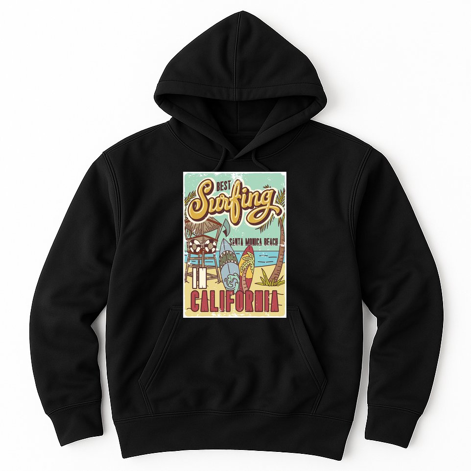 Santa Monica Beach California Hoodie