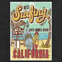 Santa Monica Beach California Beanie
