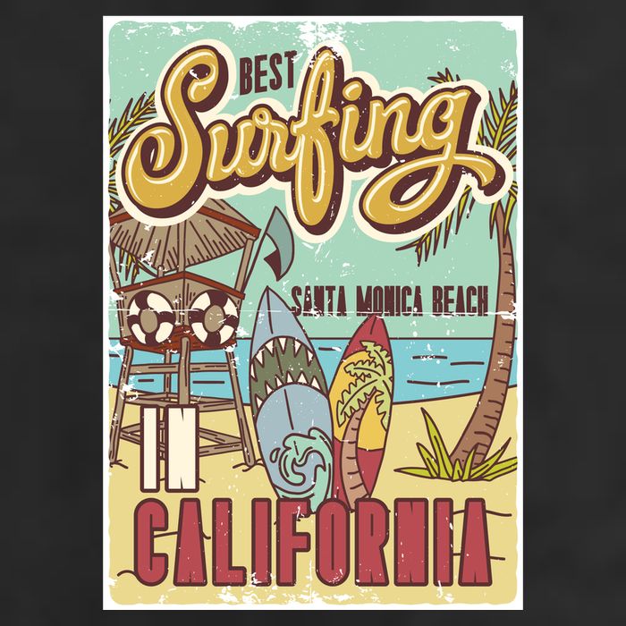 Santa Monica Beach California Beanie