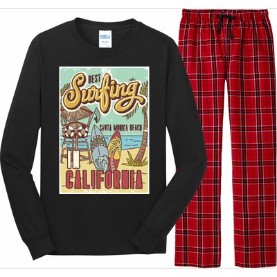 Santa Monica Beach California Long Sleeve Pajama Set