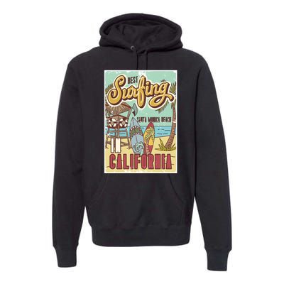 Santa Monica Beach California Premium Hoodie