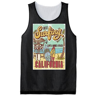 Santa Monica Beach California Mesh Reversible Basketball Jersey Tank