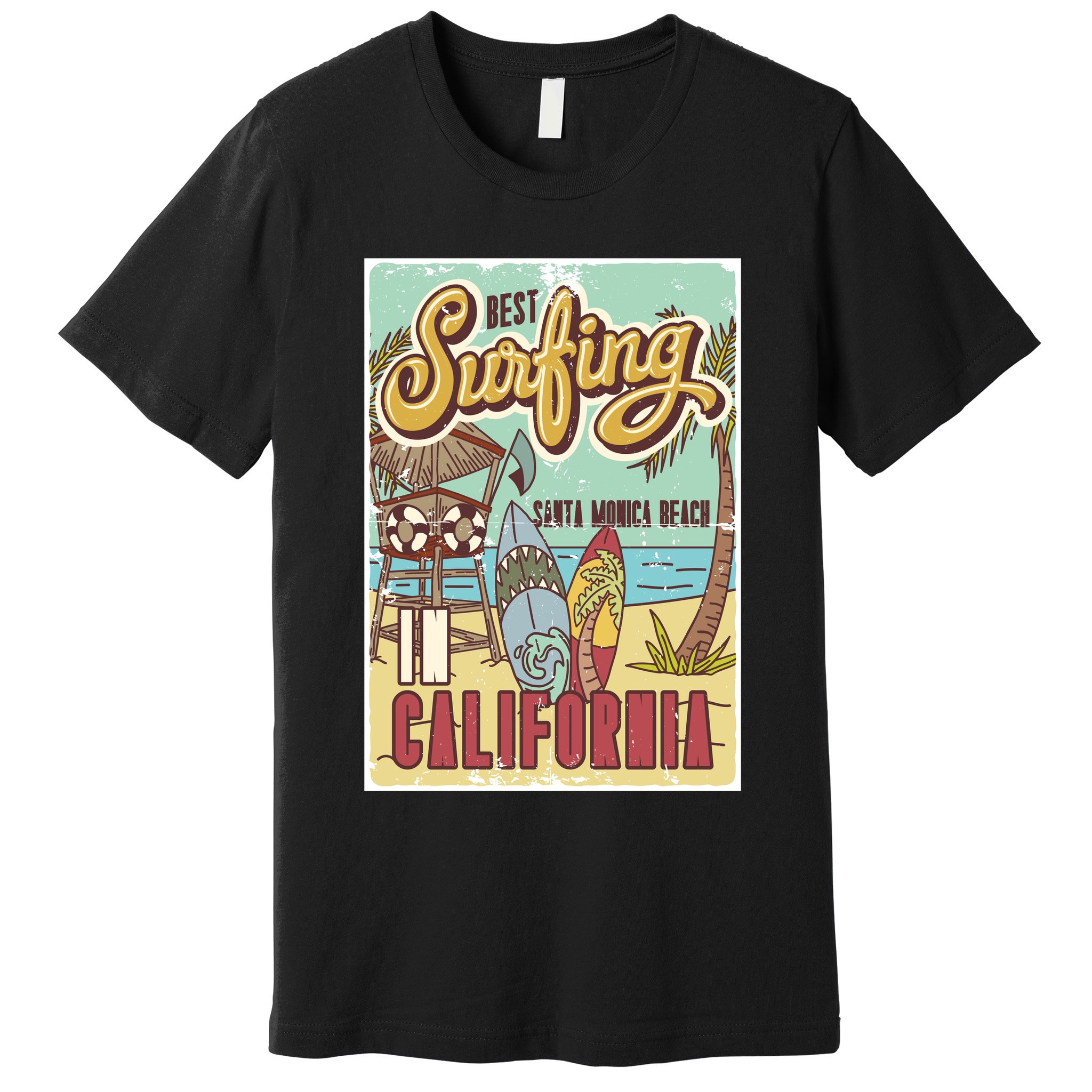 Santa Monica Beach California Premium T-Shirt