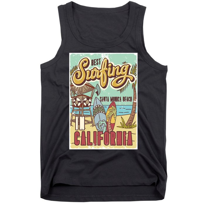 Santa Monica Beach California Tank Top