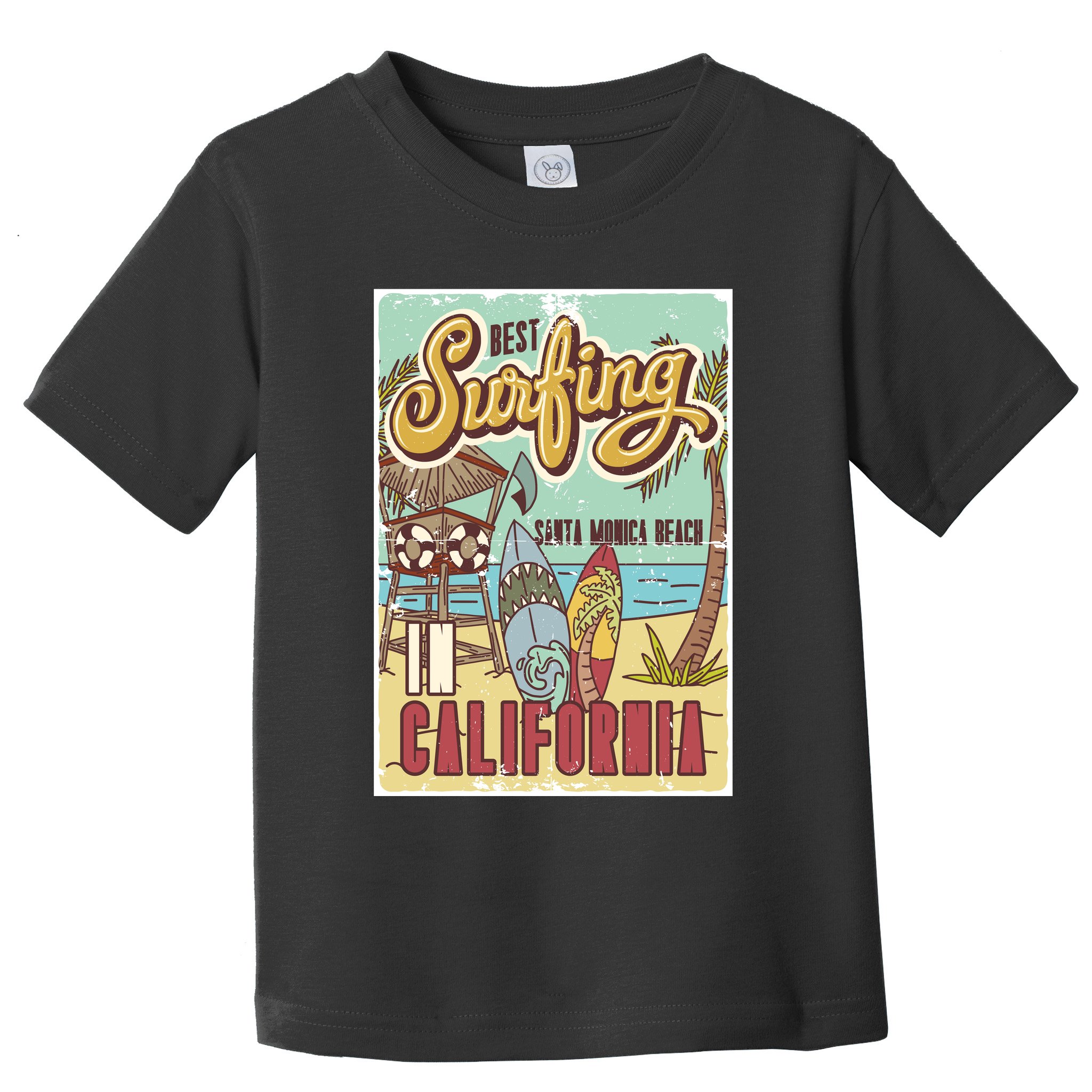 Santa Monica Beach California Toddler T-Shirt