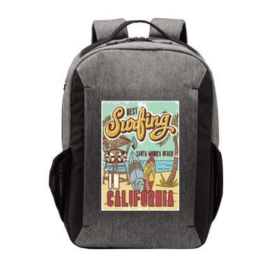 Santa Monica Beach California Vector Backpack