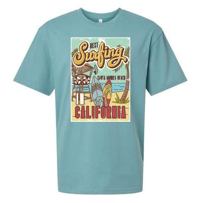 Santa Monica Beach California Sueded Cloud Jersey T-Shirt