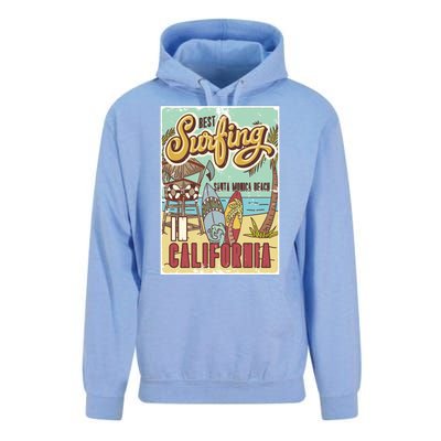 Santa Monica Beach California Unisex Surf Hoodie