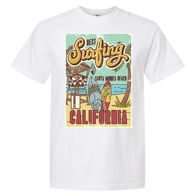 Santa Monica Beach California Garment-Dyed Heavyweight T-Shirt