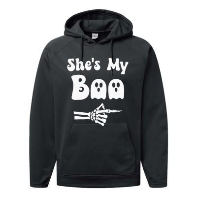 SheS My Boo Matching Halloween Pajama Couples SheS My Boo Performance Fleece Hoodie