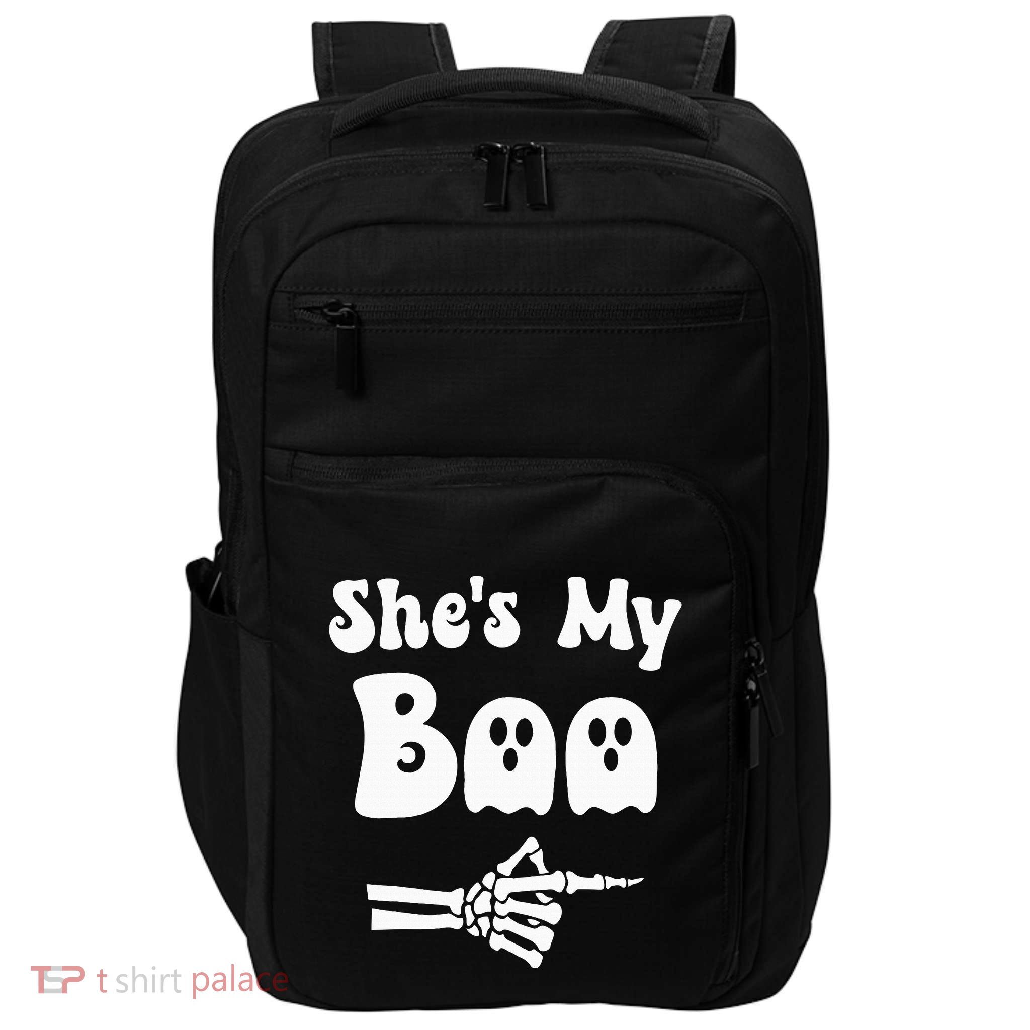 SheS My Boo Matching Halloween Pajama Couples SheS My Boo Impact Tech Backpack