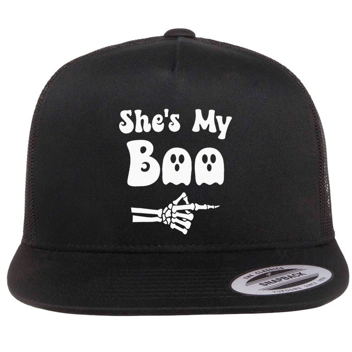 SheS My Boo Matching Halloween Pajama Couples SheS My Boo Flat Bill Trucker Hat