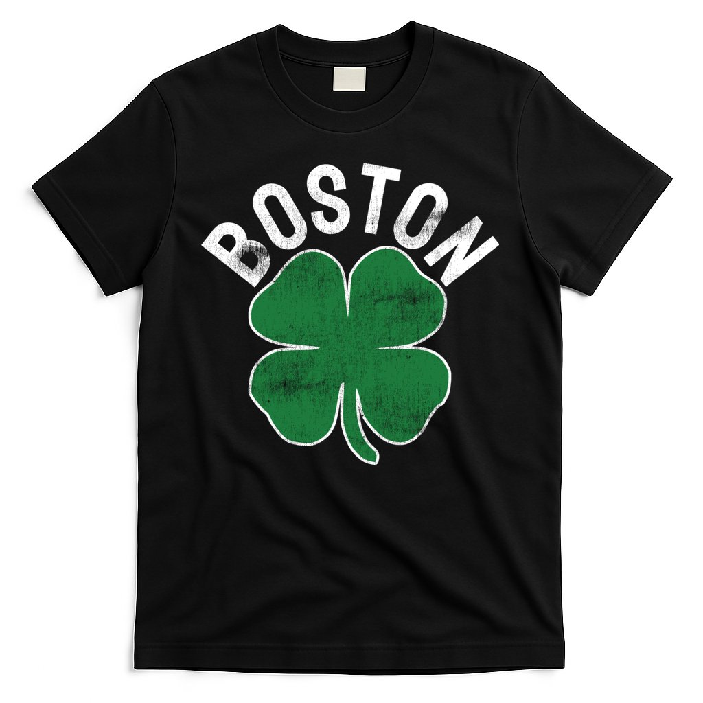 Shamrock Massachusetts Boston ST PATRICKS DAY Irish Green T-Shirt