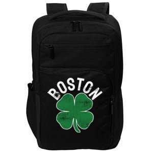 Shamrock Massachusetts Boston ST PATRICKS DAY Irish Green Impact Tech Backpack