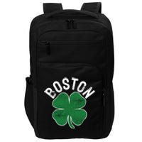 Shamrock Massachusetts Boston ST PATRICKS DAY Irish Green Impact Tech Backpack